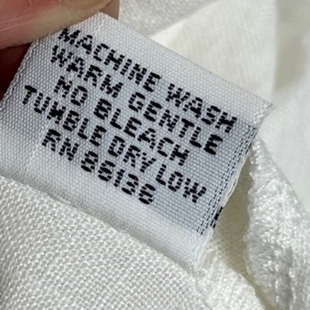 Bryn Walker 100% Linen White Tunic Top Womens Size XL Layering Lagenlook Minimal - Picture 7 of 13